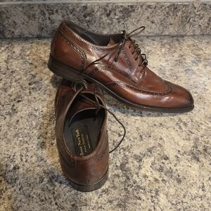 To Boot New York Kipling Leather Wingtip Derbys Brown Men's Dress Shoes Size 9